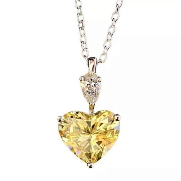 The Sun Shine pendant necklace in 925 and cubic zirconia - Picture 6 of 6